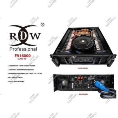 Power Amplifier RDW FA16000 FA 16000 Class TD RDW Power Professional
