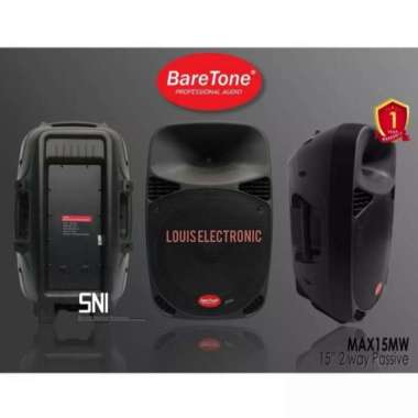Speaker Pasif 15 inch BARETONE MAX 15MW Original ( Sepasang )