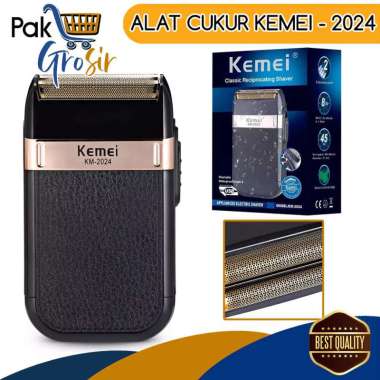Kemei KM 2024 Shaving Alat Cukur Jenggot Kumis Shaver Barbershop