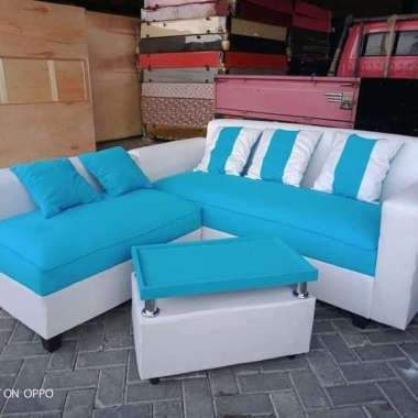 Sofa L Putus Minimalis + Meja (Harga Obral)