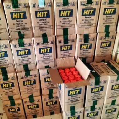 HIT semprot Orange, Anti Nyamuk & Kecoa 600+75 ml, Kemasan isi 1 Dos (12 Pcs)