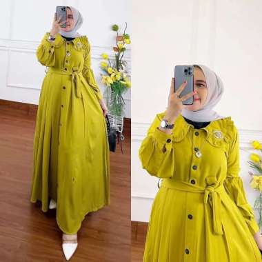 JESLA FASHION KAMILA DRESS WD SHAKILLA BAJU GAMIS TERBARU SIMPLE DRESS CASUAL BAJU WANITA MUSLIM TER
