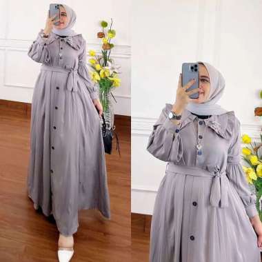 JESLA FASHION KAMILA DRESS WD SHAKILLA BAJU GAMIS TERBARU SIMPLE DRESS CASUAL BAJU WANITA MUSLIM TER