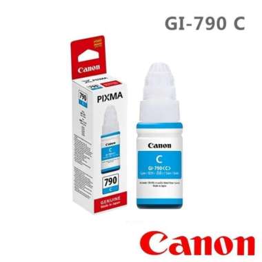 Tinta Canon Gi 790 Cyan (G1000 G2000 G3000 G3010) Original RESMI