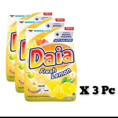 Promo Harga Daia Deterjen Bubuk Ekstrak Lemon 1800 gr - Blibli