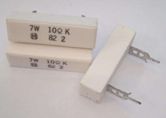 Resistor Keramik 7W 10Ohm 10 Ohm
