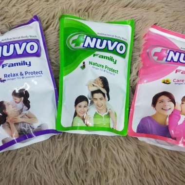 NUVO POUCH REFIL SABUN MANDI CAIR 450ML ACTIVE CLEAN
