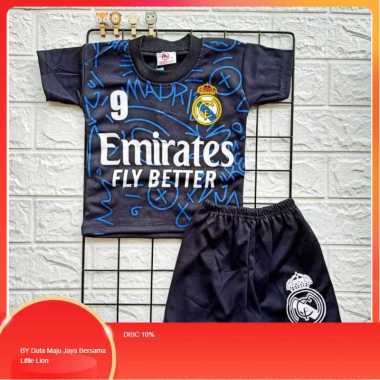 [RM] Setelan BOLA anak laki-laki / usia 0-9 bulan / Baju Bayi / Pakaian Bayi HITAM BIRU