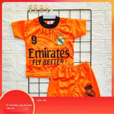 [RM] Setelan BOLA anak laki-laki / usia 0-9 bulan / Baju Bayi / Pakaian Bayi ORANGE