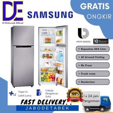 KULKAS SAMSUNG 2 PINTU RT25FARBDSA 255 LITER DIGITAL INVERTER SILVER
