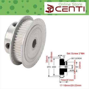 GT2-48T Timing Pulley 2GT 48 Teeth Bore Diameter 5mm 6mm 6.35mm 8mm 10mm 12mm 14mm lebar belt 6mm 8m