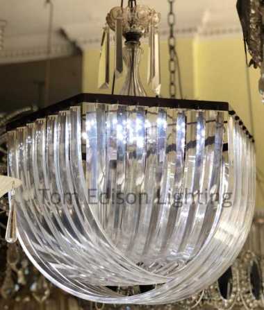 Lampu Gantung Minimalis Lengkung Bahan Plastik Tiang Besi Bowl Plastic