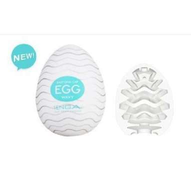 Tenga Egg Alat Bantu Masturbasi Pria Sex Toys Flash Cup Male Wavy