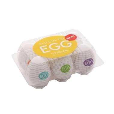Tenga Egg Alat Bantu Masturbasi Pria Sex Toys Flash Cup Male 1 Set isi 6pc