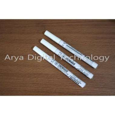 Spidol Putih Permanent White Paint Marker FWP-12 Snowman Bagus Origina