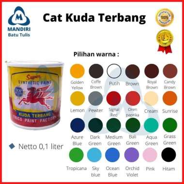 Cat kuda Terbang Kecil 0.1 / Cat Besi / Cat Kayu / Cat Minyak Hitam