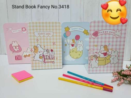 STAND BOOK FANCY / PEMBATAS BUKU BESI 3418