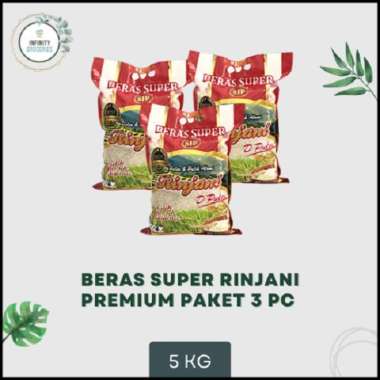 GROSIR BERAS SUPER PREMIUM RINJANI D'PULEN 5 KG PAKET 3 PC MURAH !