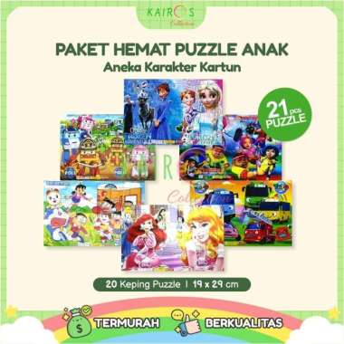 Paket Hemat Puzzle Anak Aneka Karakter Cewek