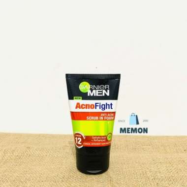 Garnier Men Acno Fight Anti-Acne Scrub In Foam Cleanser | Garnier Men Acno Fight Wasabi Brightening 
