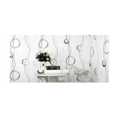 Jual Wallpaper Dinding Hitam Putih Garis Motif Cek Harga Di Pricearea Com