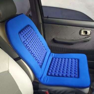 Sandaran Jok Mobil HiLux Universal Type R Alas jok Pijat Biru