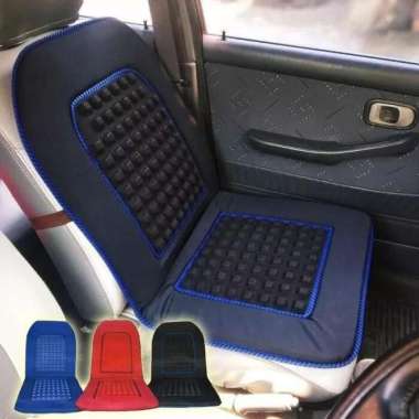 Sandaran Jok Mobil Sienta Universal Type R Alas jok Pijat Hitam