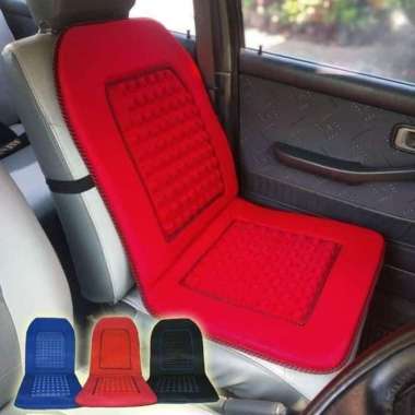 Sandaran Jok Mobil Sienta Universal Type R Alas jok Pijat Merah