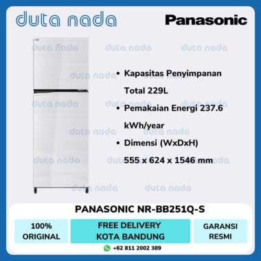 PANASONIC KULKAS 2 PINTU NR-BB251Q-S