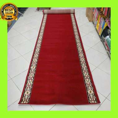 sajadah masjid rol / karpet sajadah masjid panjang merah