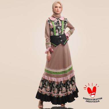 Jual Esme Fashion E 070203 Rose Bloem Dress Muslim Wanita Murah