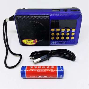 Speaker Mp3 JOC H1011 USB - Radio Untuk Murotal- Radio Fm Portable BIRU