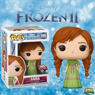 Funko POP Disney Frozen II Anna with Nightgown Exclusive #595 Action Figures