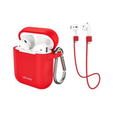 Usams Silicone Protective Cover for Airpods - Red