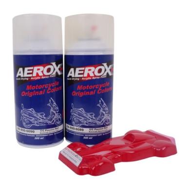 Aerox Kawasaki Candy Fire Red Cat Motor [300 mL] Merah