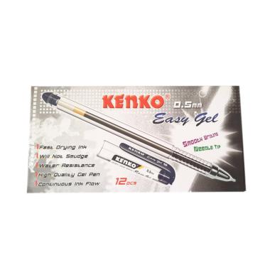 Kenko Easy Ballpoint Gel - Hitam 01 HITAM