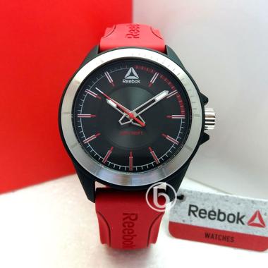 Reebok Spindrop Speed Jam Tangan Pria [RB-MAKG2 / Original] Black Red