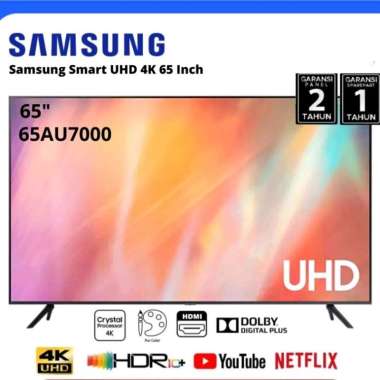 Samsung Smart TV 65 Inch Crystal 4K UHD 65AU7000 / UA65AU7000 ( BATAM ONLY )