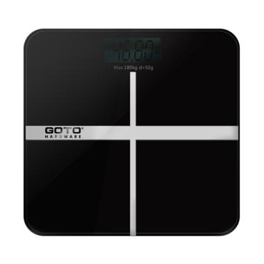 FS - GOTO HARDWARE Plus Timbangan Badan Mini Digital [180 kg] Hitam