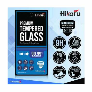 Hikaru Premium Tempered Glass Screen Protector for Realme C3 [Anti Gores Kaca] - Clear