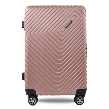 Tas Koper Hardcase Fiber Polo City size 24 inch - 077 Rose Gold