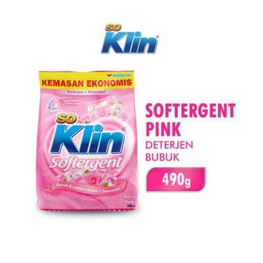 Promo Harga So Klin Softergent Rossy Pink 490 gr - Blibli