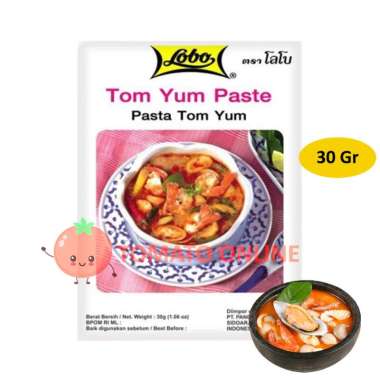 Lobo / Tom Yum Yam Paste / Bumbu Instant Halal / 30 Gram Gr [ Pink ]