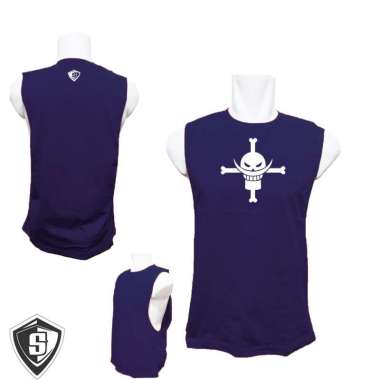 Singlet Lowcut Bodyfit Kru Bajak Laut Shirohige L