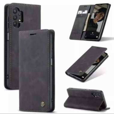 FLIP CASE CASEME SAMSUNG A32 4G FLIP CASE DOMPET KULIT ORIGINAL Hijau