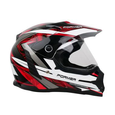 Cargloss Former Supermoto Edge Helm Cross L Sp Whity White