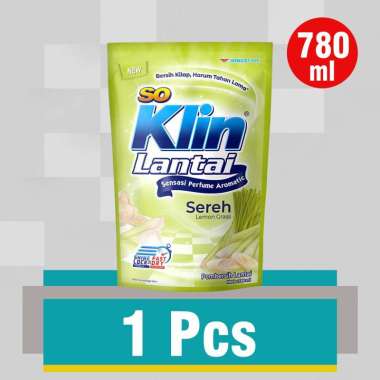 Promo Harga So Klin Pembersih Lantai Sereh Lemongrass 780 ml - Blibli