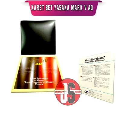 YASAKA MARK V AD - Karet Rubber Bet Bat Pingpong Tenis Meja Yasaka Mark V AD Original Hitam