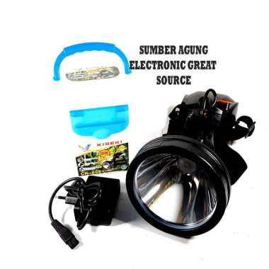 CK698 Kiseki Senter Kepala 200W 200 Watt LED Tahan 15Jam 10000mAh 500M Pengerangan