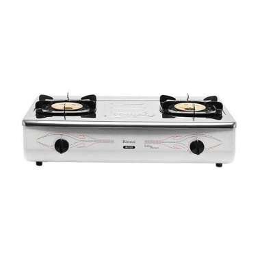 Rinnai RI 712 T Api Turbo Kompor Gas 2 Tungku Putih